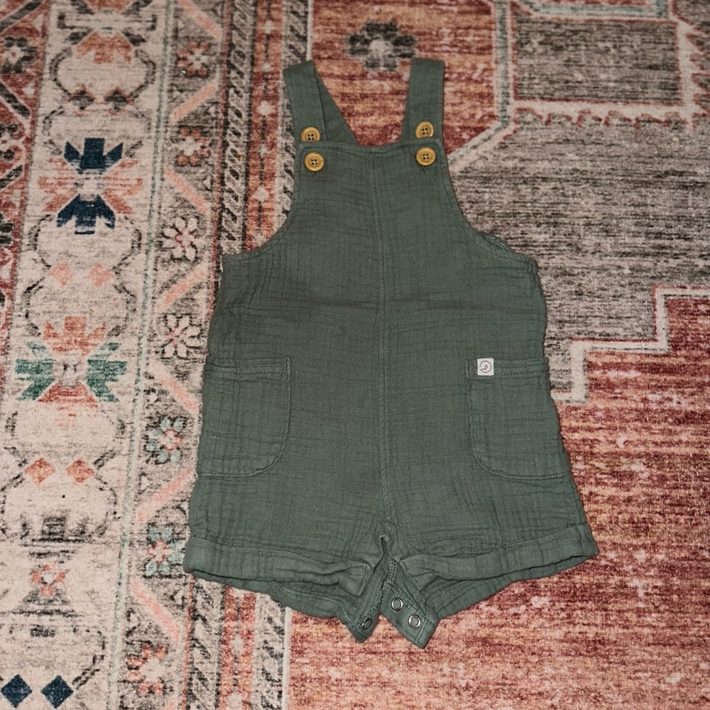 Little planet by Carters 12 month green overalls